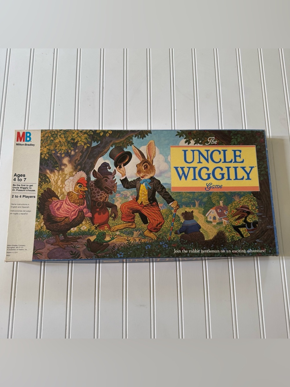 Vintage The Uncle Wiggily Rabbit Board Game Milton Bradley 1988 100% Complete